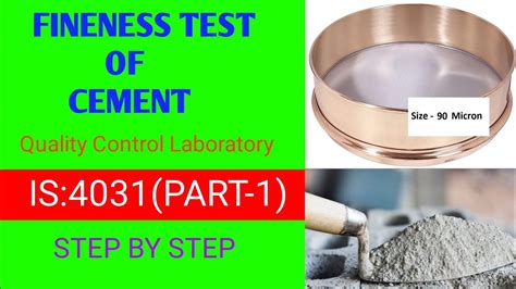 cement test is code 4031